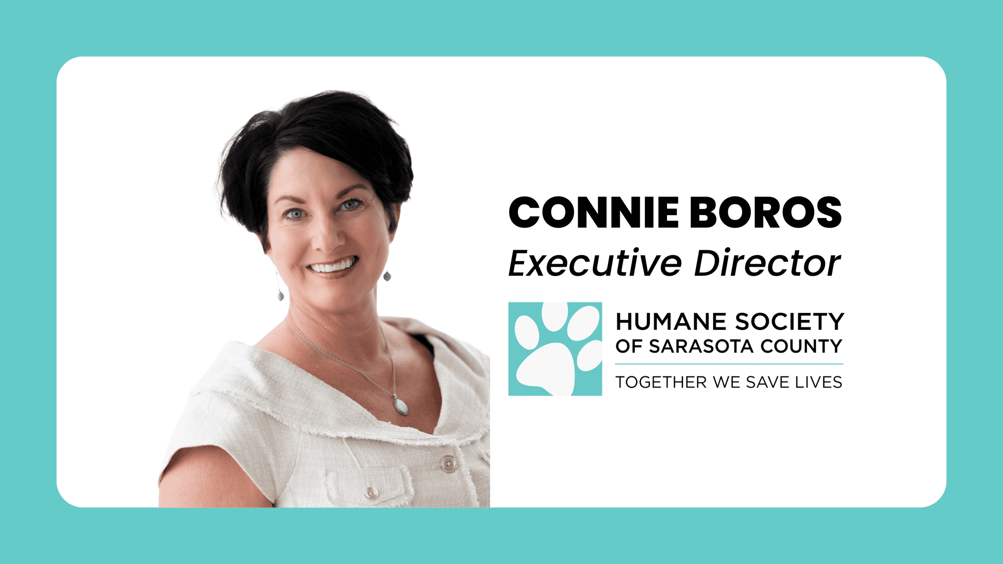 Humane Society of Sarasota County welcomes new Executive Director, Connie Boros